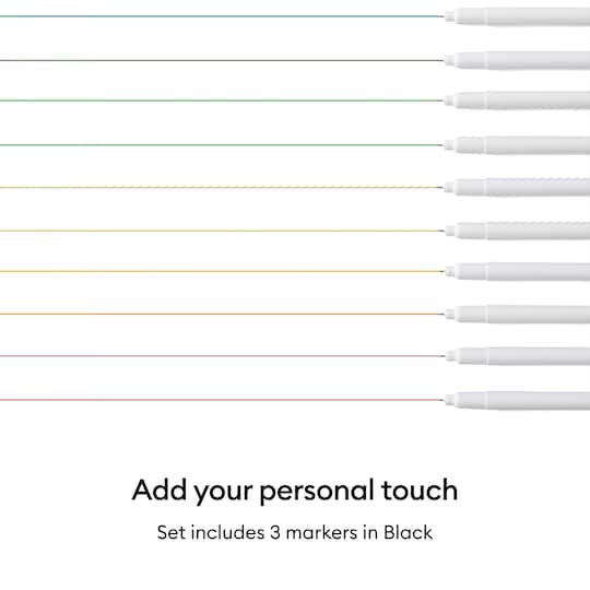 Cricut® 1.0mm Black Permanent Markers, 3ct. + Adapter